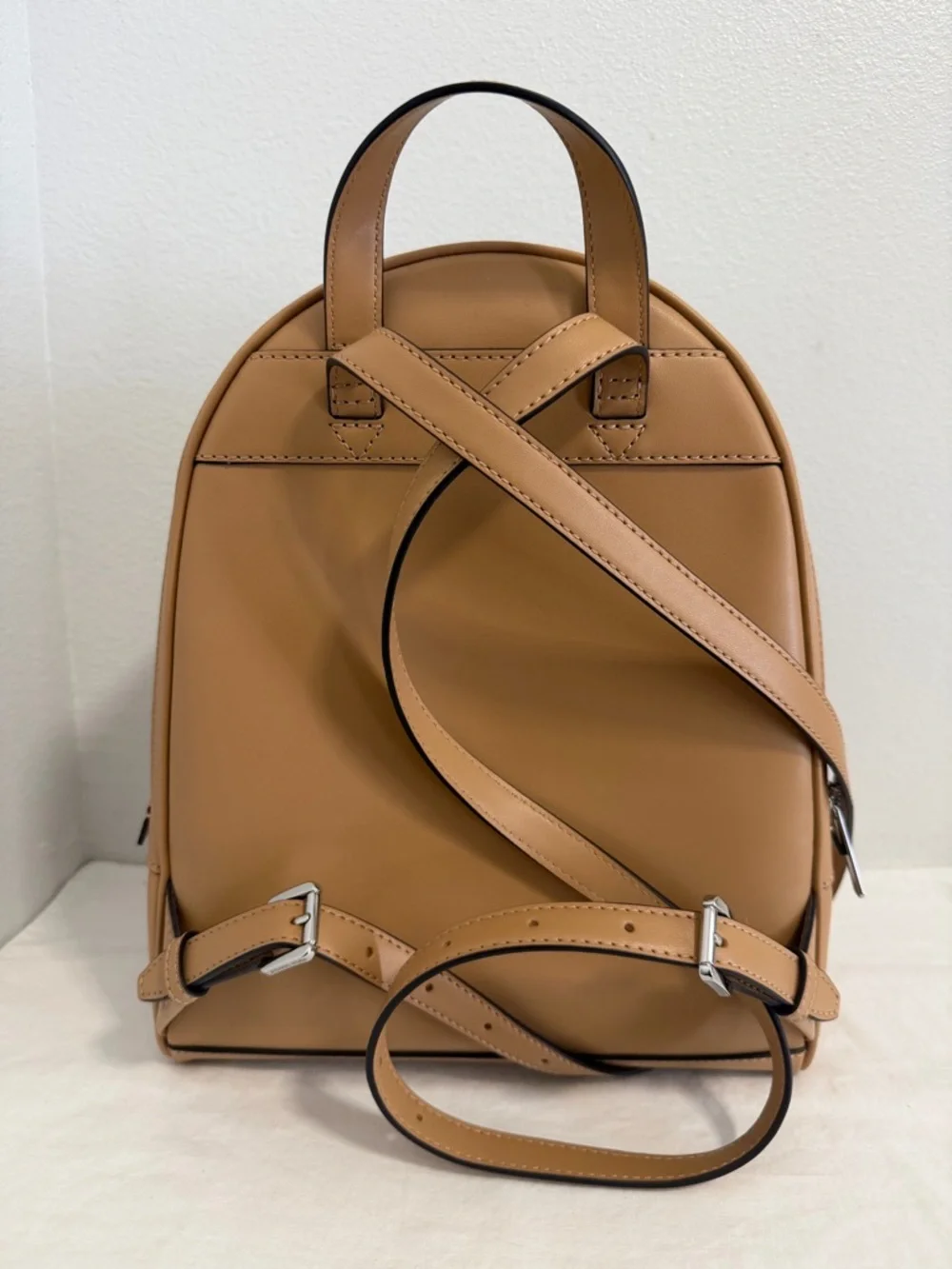 Michael Kors Rhea zip Backpack peanut leather - Picture 3 of 10